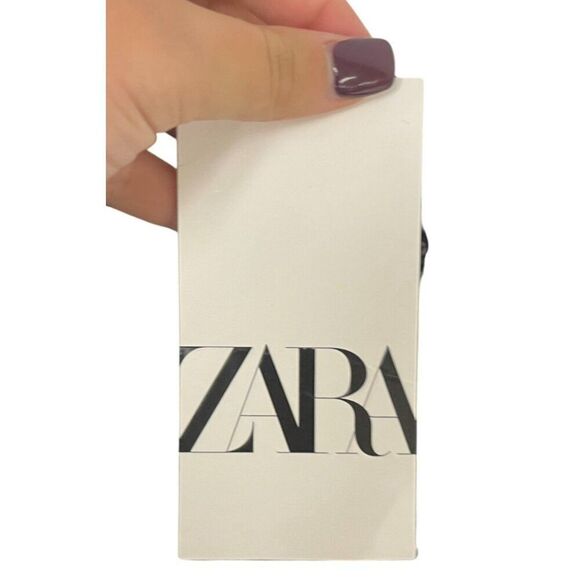 Zara Womens Sequin Blazer Jacket XS Black Fringe Textured Cropped 9659/630 NWT - Picture 7 of 16